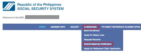 How to submit Maternity Notification via the SSS website.